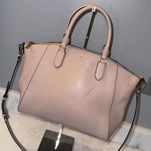 Kate Spade Parker Pebbled Leather Satchel Blush Pink - Preowned excellent